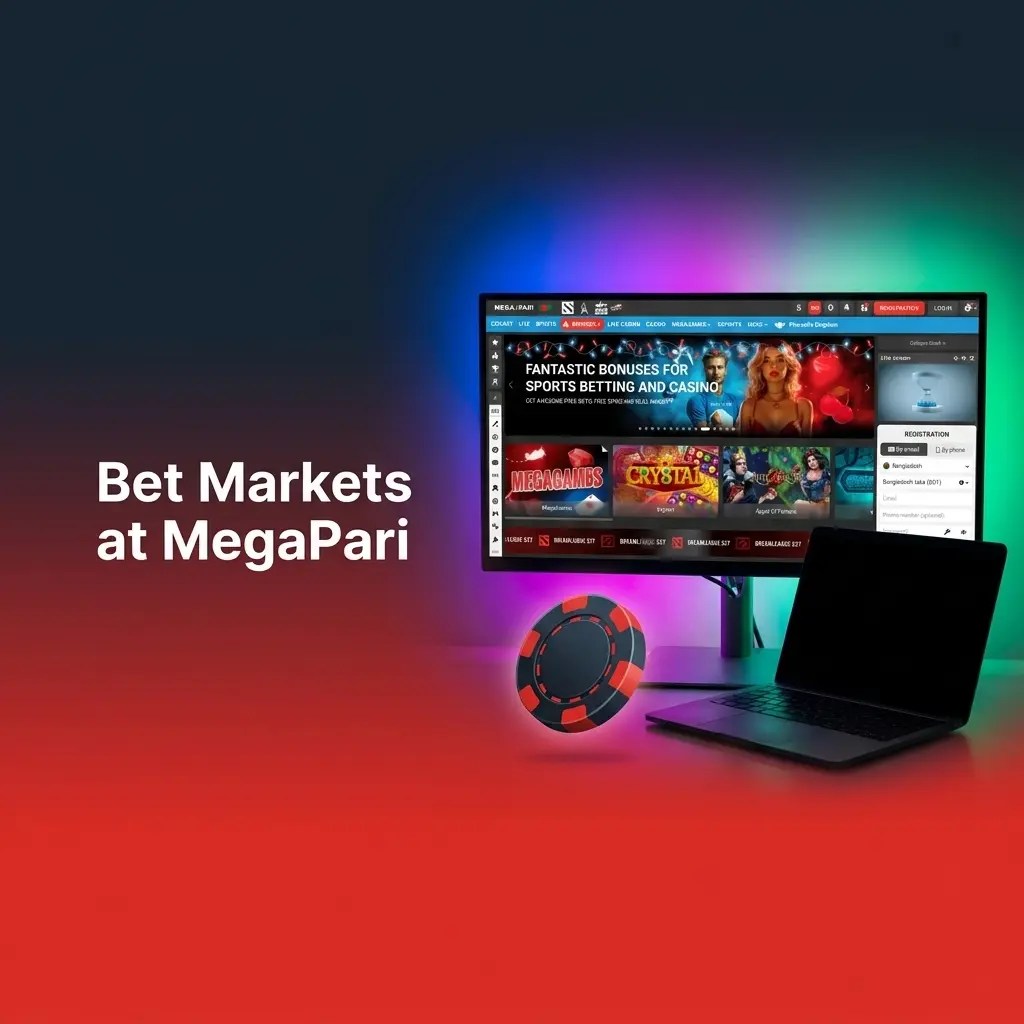 MegaPari bet markets showing 200+ options for football, basketball, tennis, and cricket betting