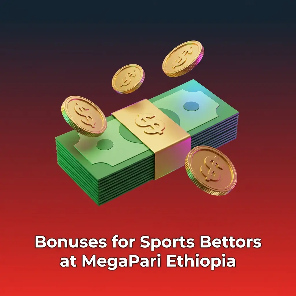 MegaPari Ethiopia sports betting bonuses including welcome offer, parlay boost, and weekly cashback promotions
