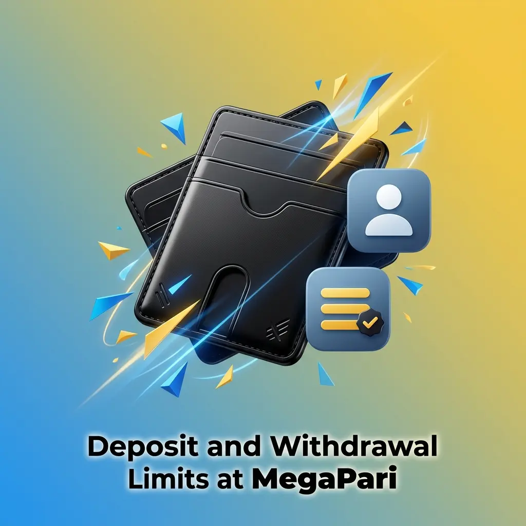 MegaPari deposit and withdrawal limits by payment method including Kvitum, cryptocurrency, and bank transfer options