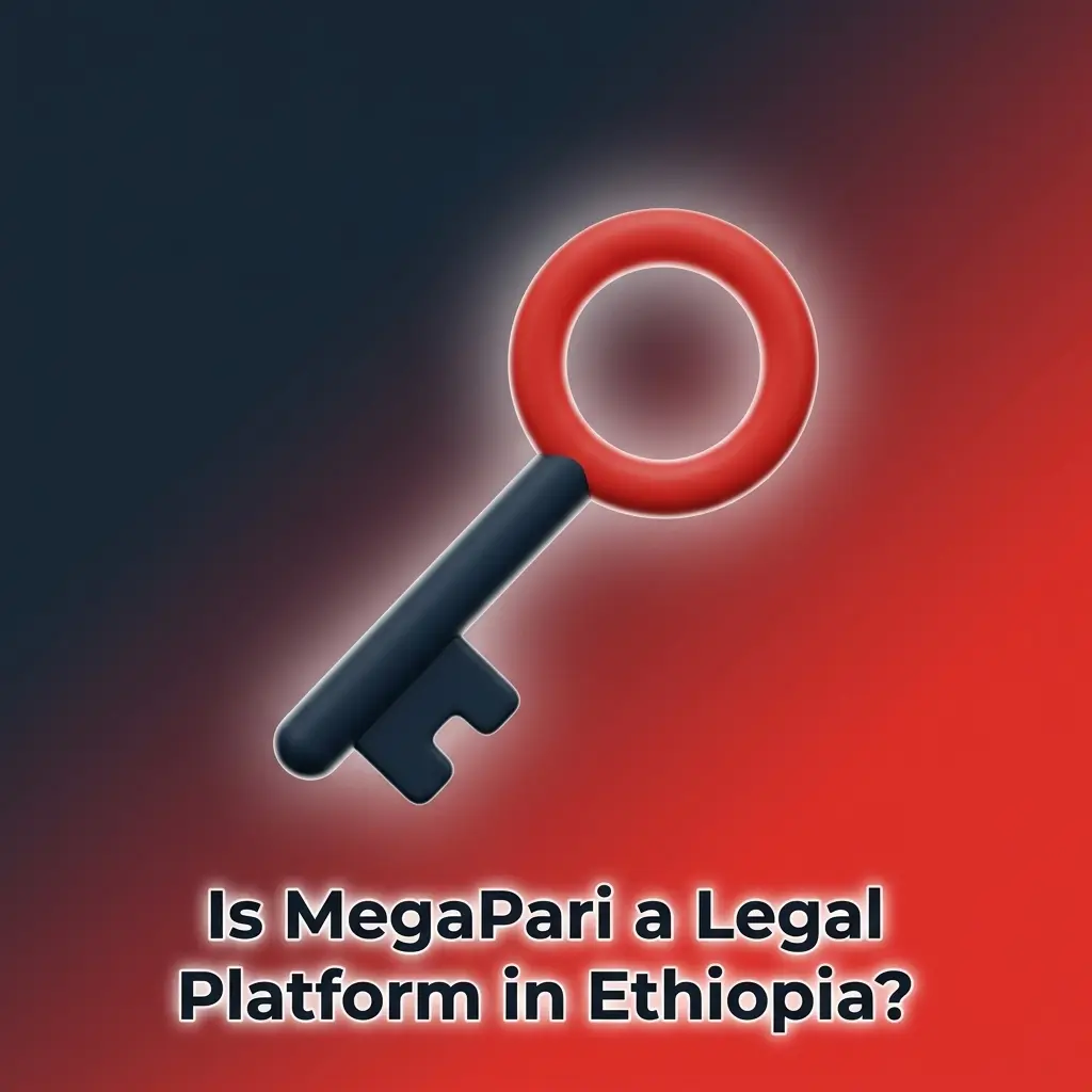 MegaPari Curacao eGaming license displayed on platform interface showing legal compliance for Ethiopian users