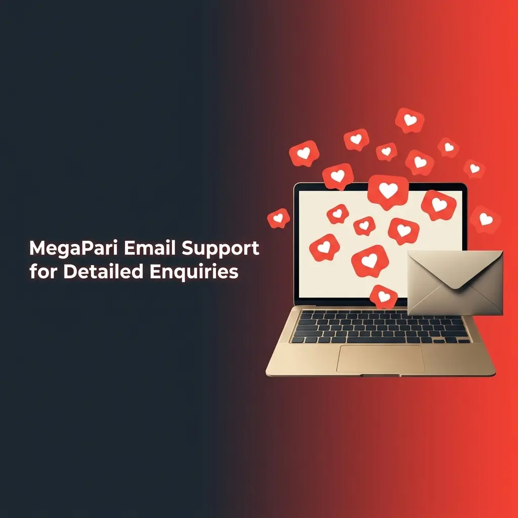 MegaPari email support contact details for submitting detailed enquiries, disputes, and KYC documents to support@megapari.com