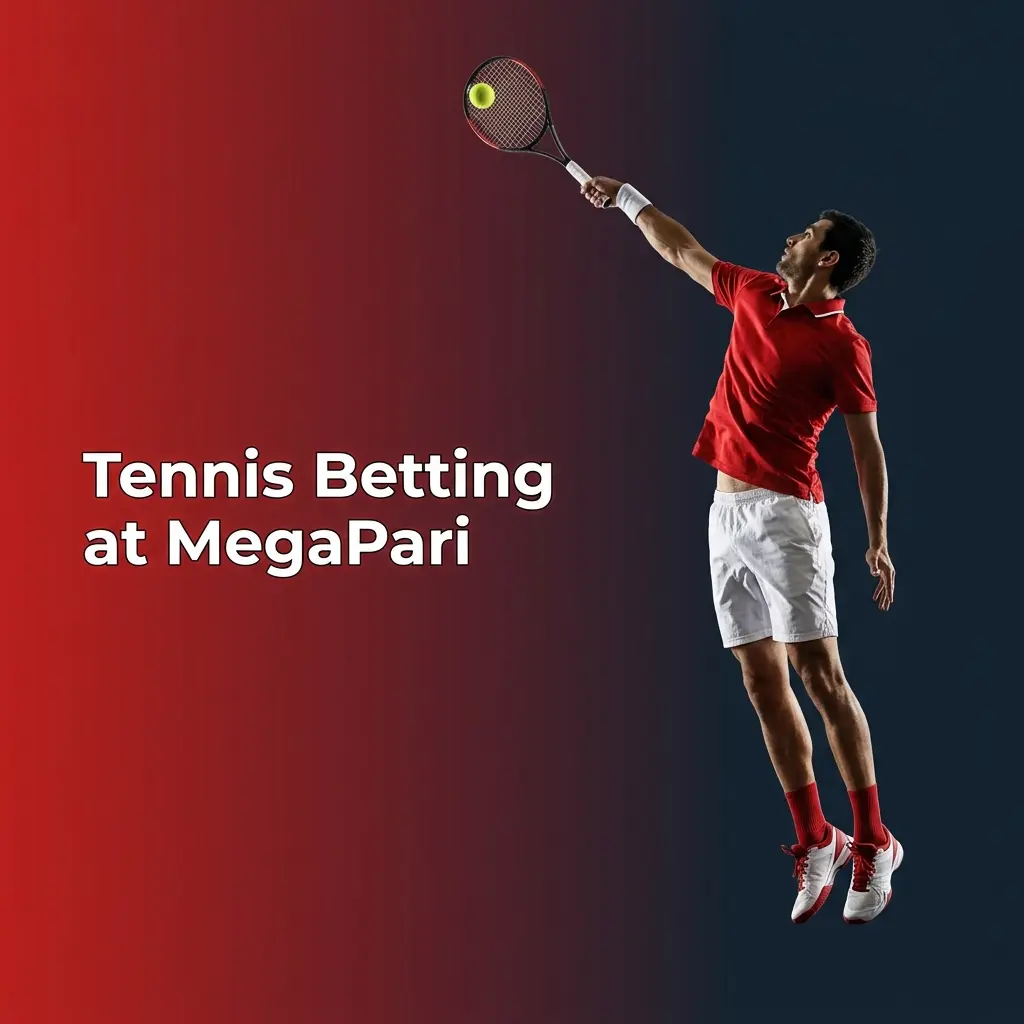MegaPari tennis betting interface showing ATP WTA Grand Slam markets with live odds for Wimbledon US French Australian Open